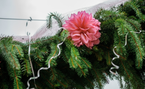 Add Some Optional Greenery and Fresh Flowers to Your Balloon Arch