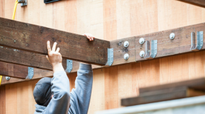 All Decking Must Run in Line with The House