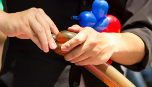 Thread Your Needle Through an Inflated Balloon's Knot