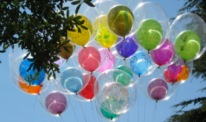 Tulle and double balloons