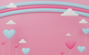 Balloon Arch in Bluish Pink