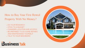 How to Buy Your First Rental Property With No Money