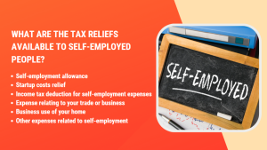 What are the tax reliefs available to self-employed people