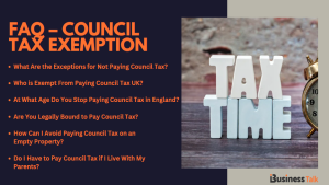 FAQ – Council Tax Exemption