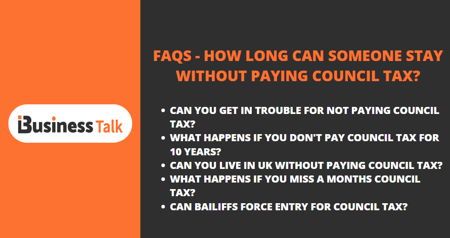 How Long Can Someone Stay Without Paying Council Tax