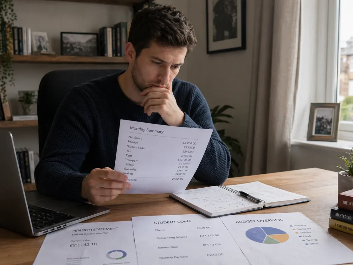 How Do Pension Contributions and Student Loans Affect £50k Take-Home Pay