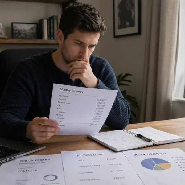How Do Pension Contributions and Student Loans Affect £50k Take-Home Pay