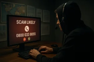 How Do UK Phone Scams Typically Operate Using Numbers Like 0800 033 8055