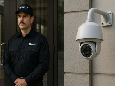 security guards vs cctv