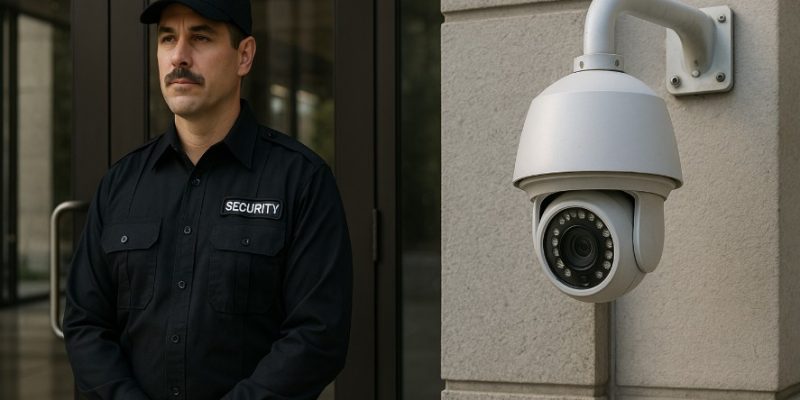 security guards vs cctv