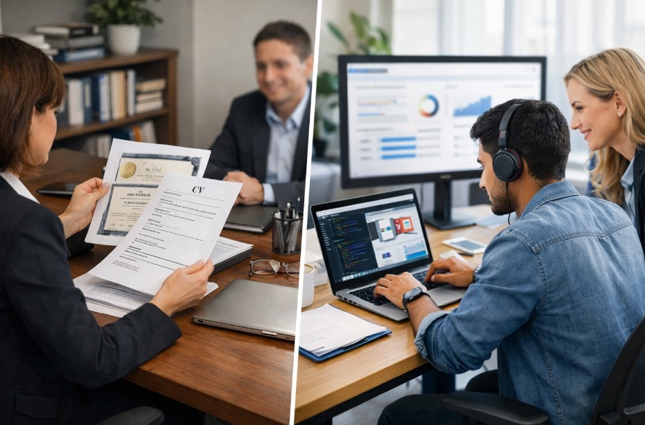 skills-based hiring vs traditional hiring