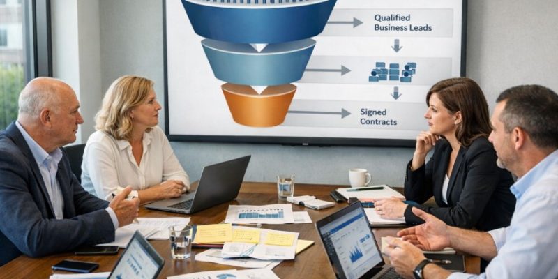 b2b seo sales funnel