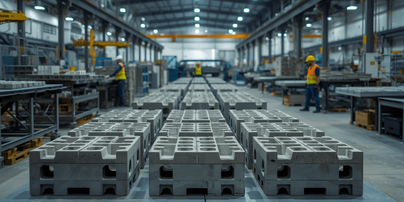 Concrete Lego Block Moulds 
