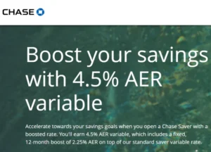 Chase's boosted savings offer